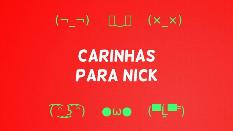 120+ Carinhas e Emojis para Nick: Copiar e Colar - Credited