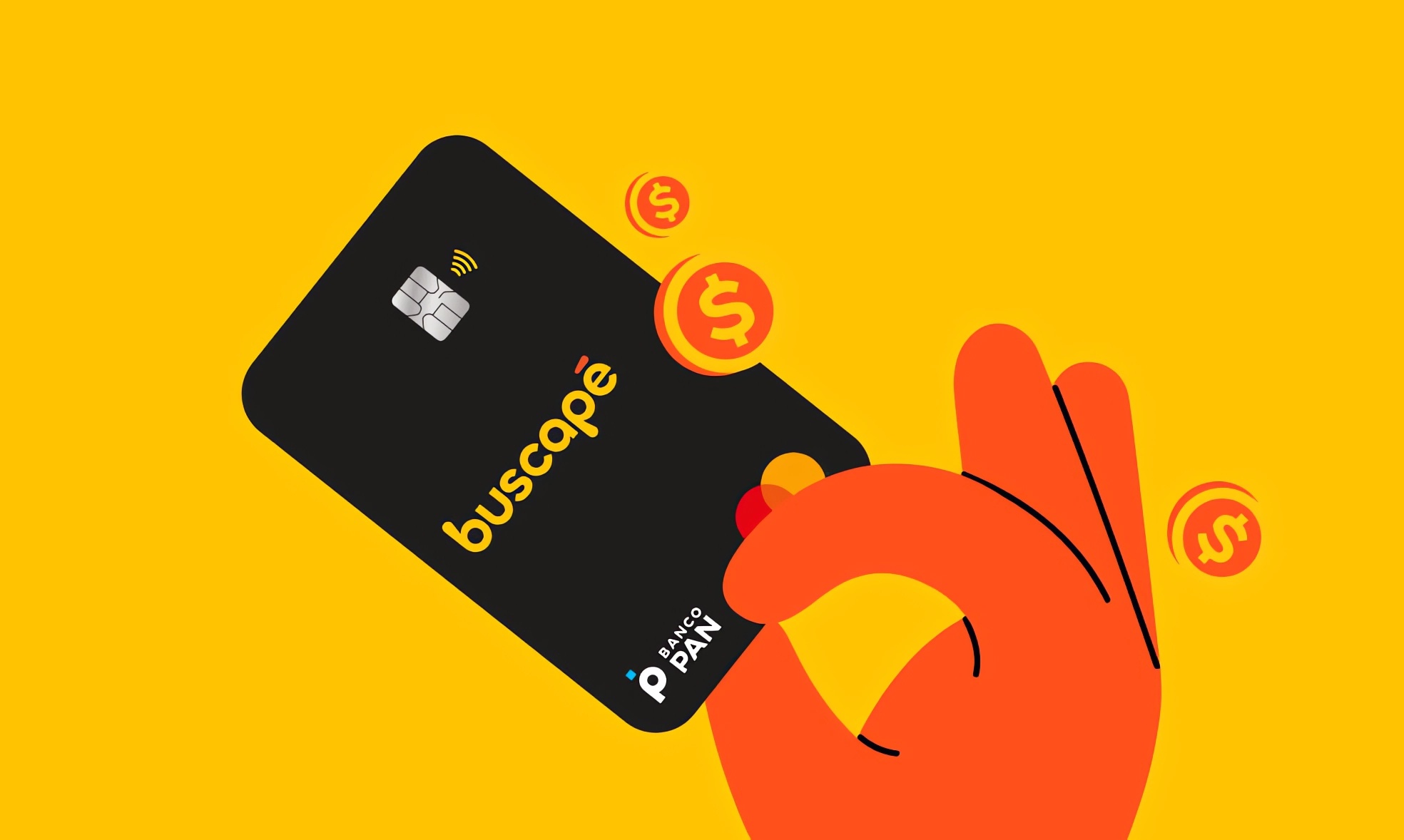 Apresentação do cartão PAN Buscapé com cashback e anuidade zero