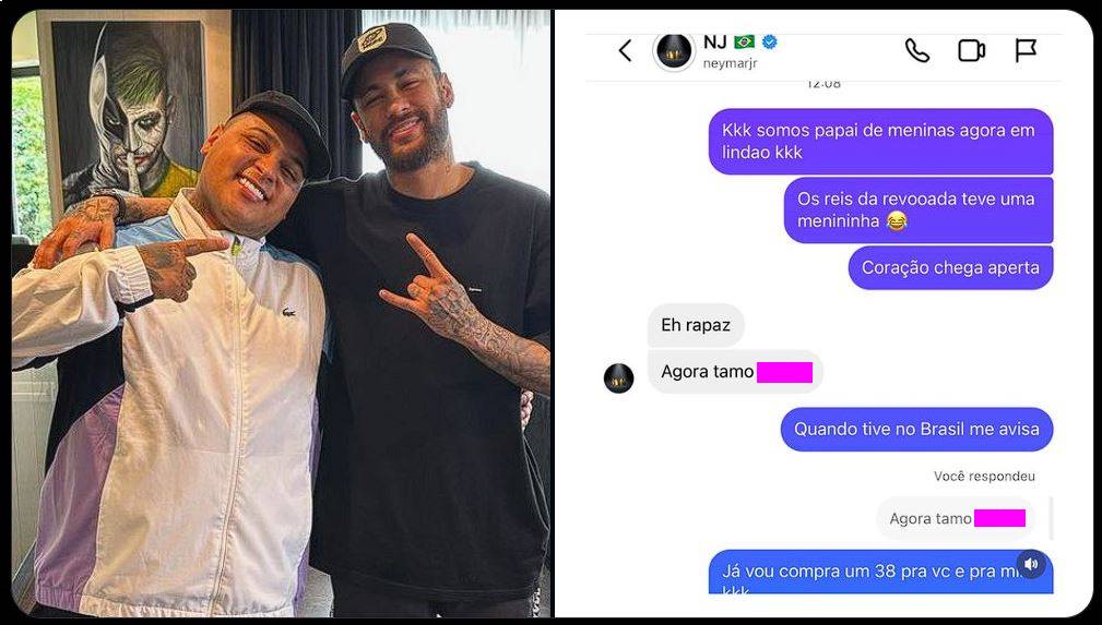 MC Ryan será pai de menina e compartilha com Neymar: "Vou comprar um 38"