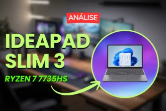 Notebook Lenovo Ideapad Slim 3 Ryzen 7 7735HS: Desempenho surpreendente para trabalho e jogos leves