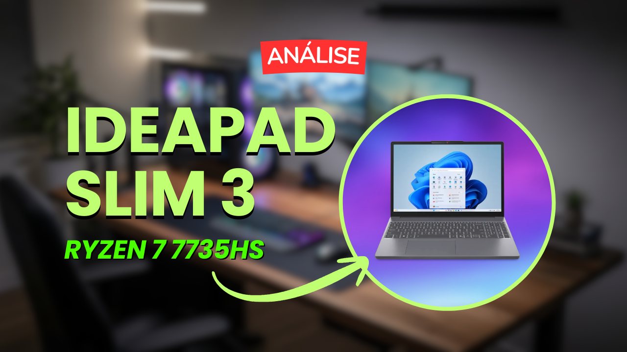 Notebook Lenovo Ideapad Slim 3 Ryzen 7 7735HS: Desempenho surpreendente para trabalho e jogos leves