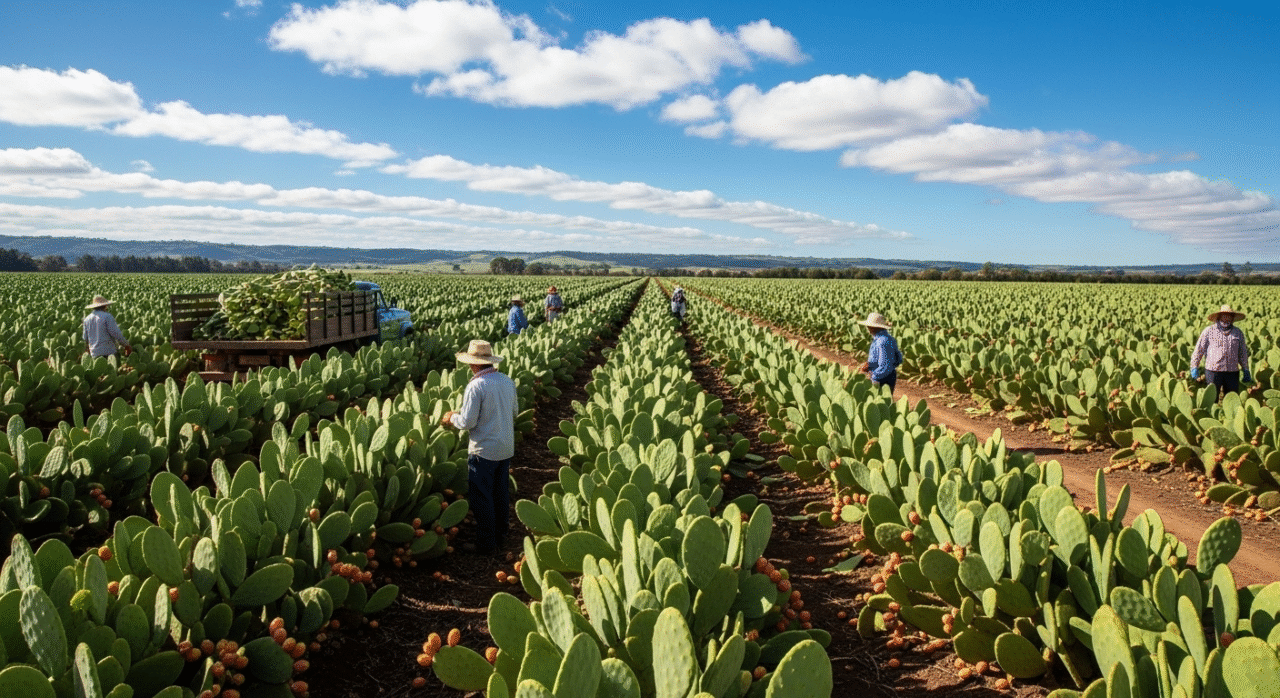 plantação de palma forrageira