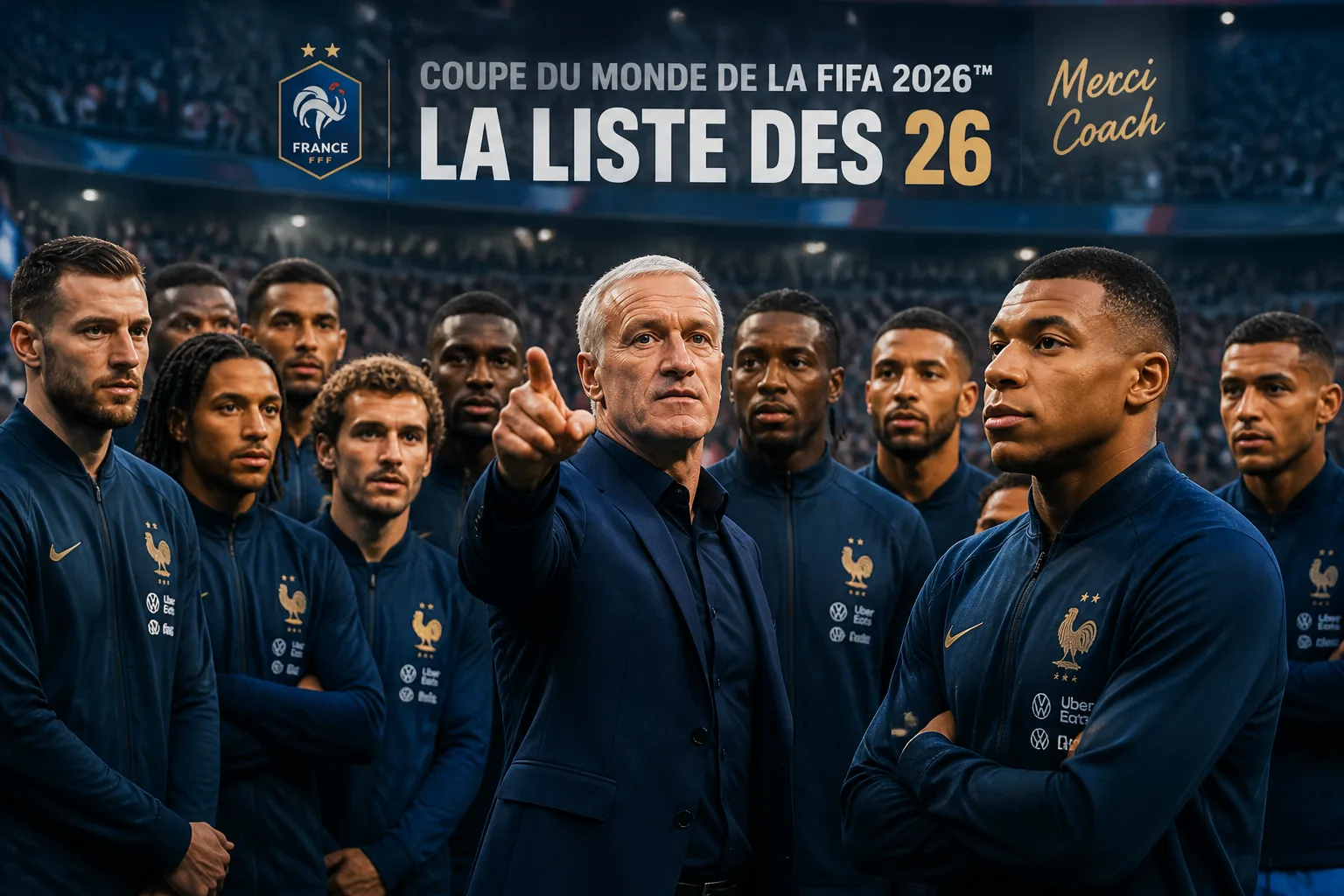 França divulga lista final com 26 nomes para a Copa do Mundo 2026