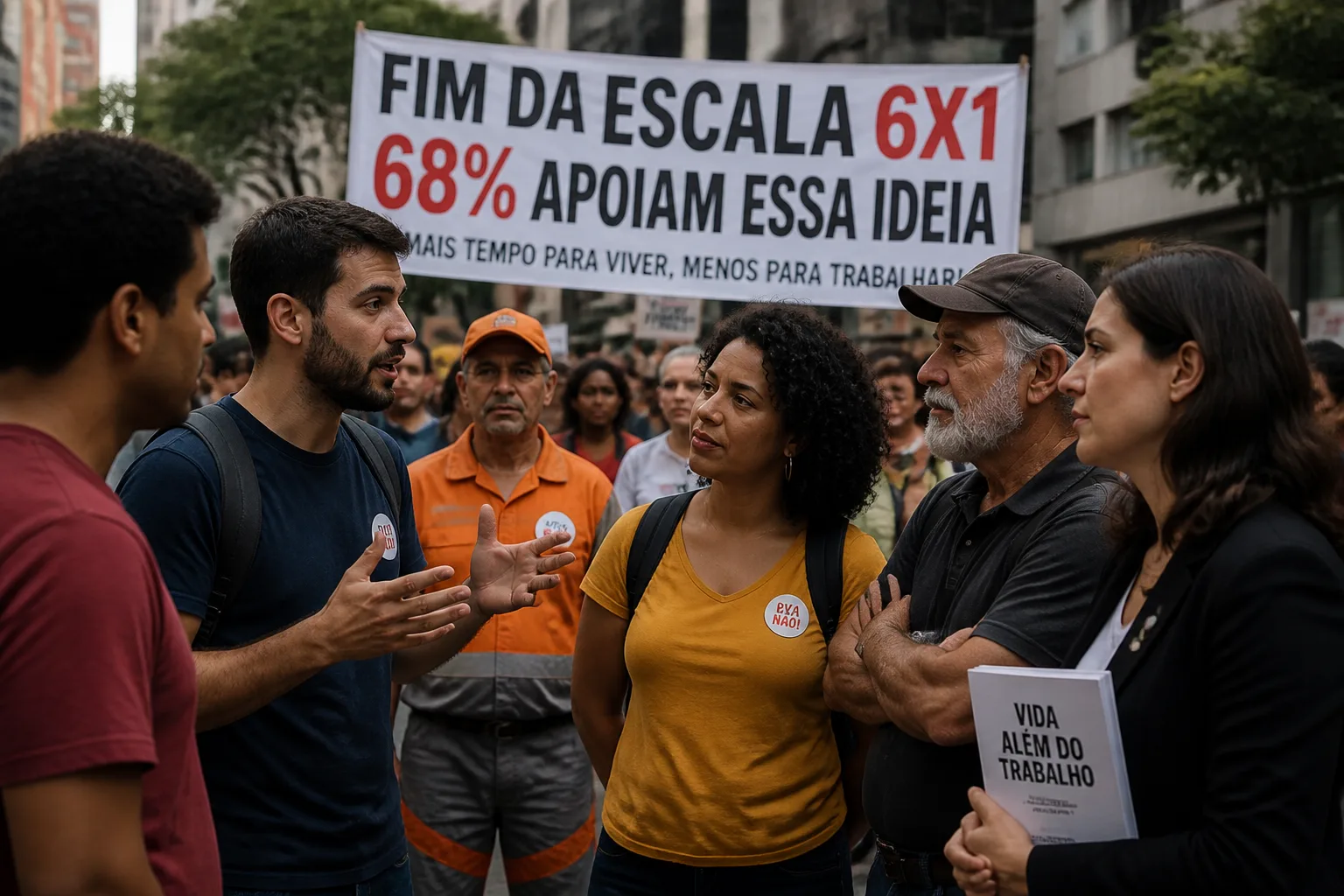 Apoio ao fim da escala 6x1 atinge 68% entre brasileiros