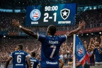 Bahia vence Botafogo de virada e encerra jejum no Brasileirão