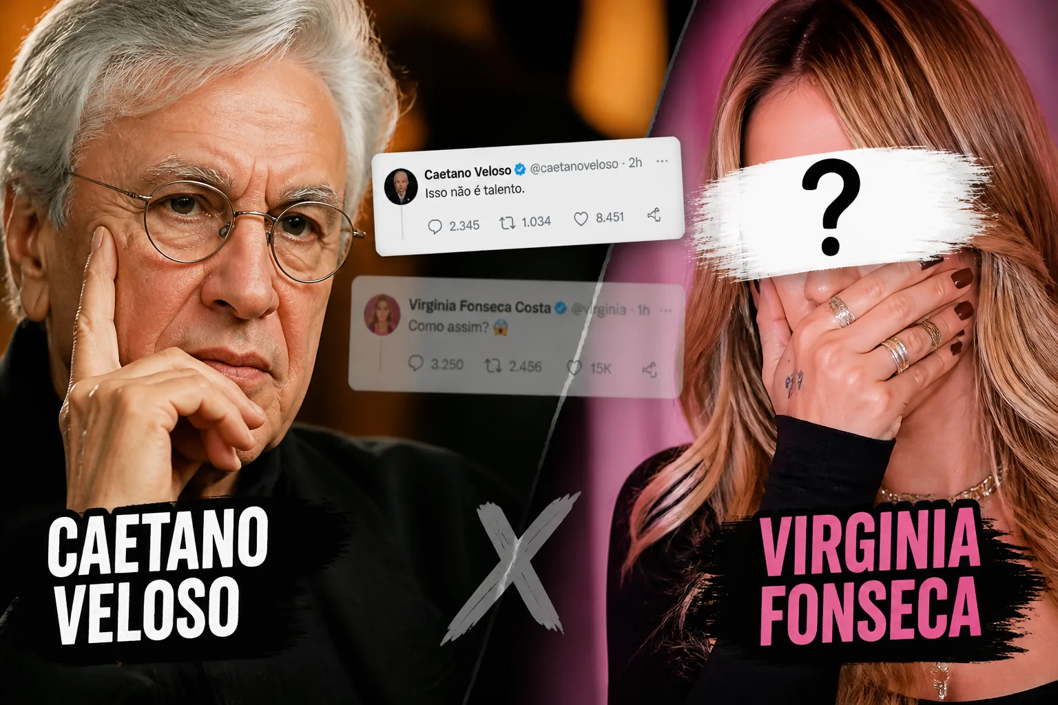 Caetano Veloso gera polêmica ao afirmar não conhecer Virginia Fonseca