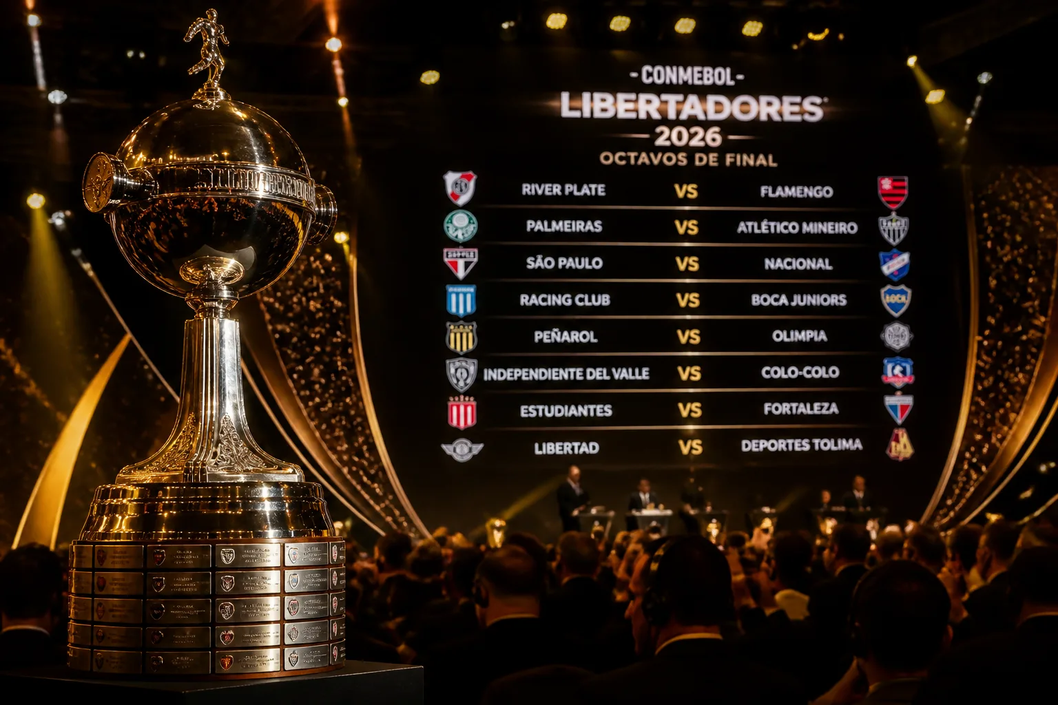Conmebol define oitavas de final da Libertadores 2026