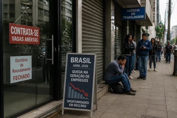 Criação de empregos com carteira assinada no Brasil despenca em abril