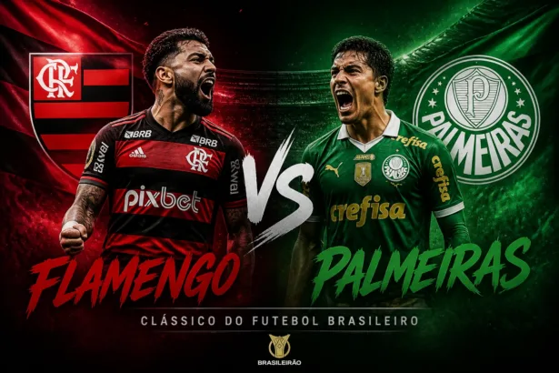 Com um a menos, Flamengo sofre dura derrota e perde por 3 a 0 para o Palmeiras no Maracanã