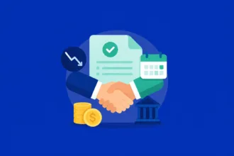 Ilustração financeira sobre Guia definitivo para negociar dívidas: como reduzir juros, parcelar e renegociar com credores