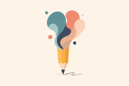 Ilustração minimalista sobre Legendas criativas para fotos no Instagram