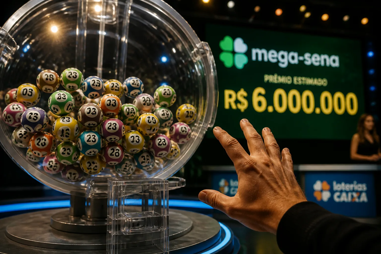 Mega-Sena acumula e prêmio sobe para R$ 6 milhões