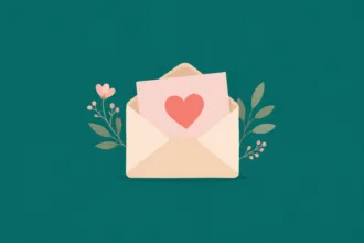 Ilustração minimalista sobre Mensagens de agradecimento pós casamento