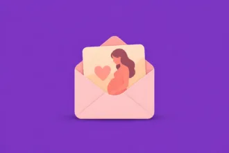 Ilustração minimalista sobre Mensagens de apoio para gestantes
