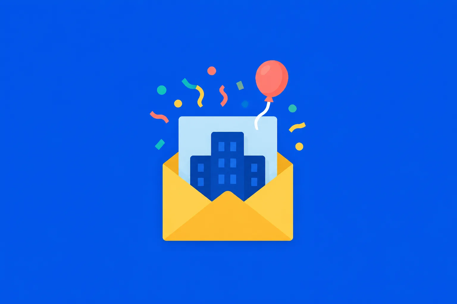 Ilustração minimalista sobre Mensagens para aniversários de empresas