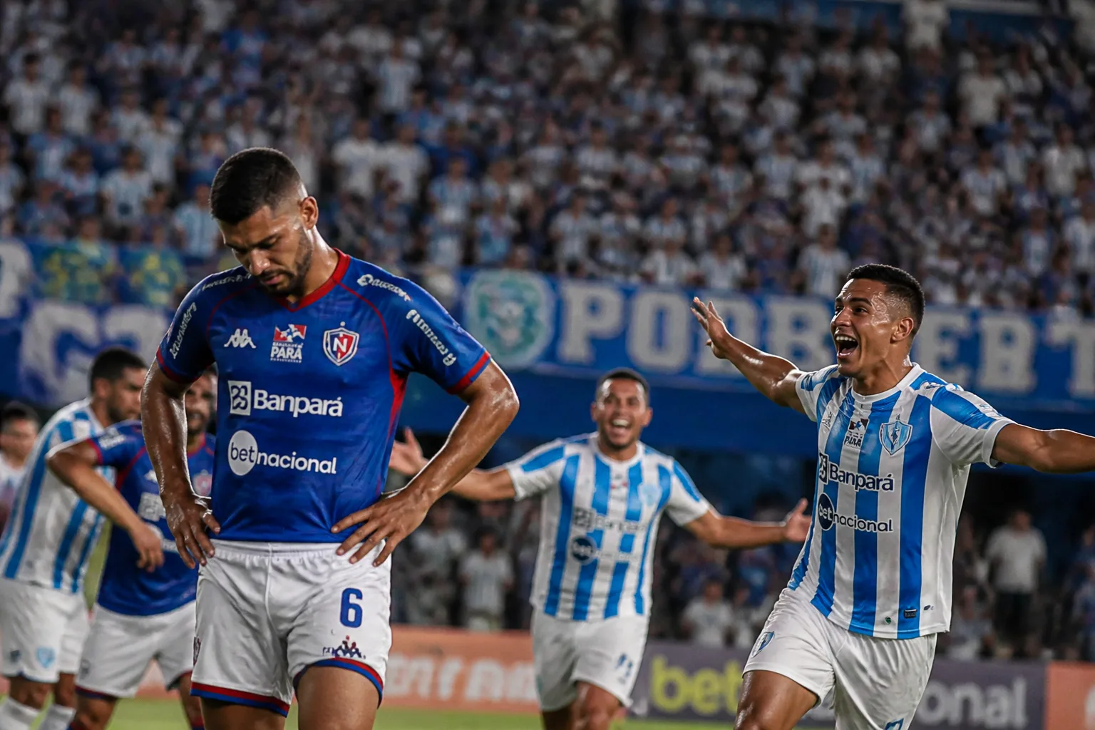 Nacional perde para Paysandu no primeiro jogo da final da Copa Norte