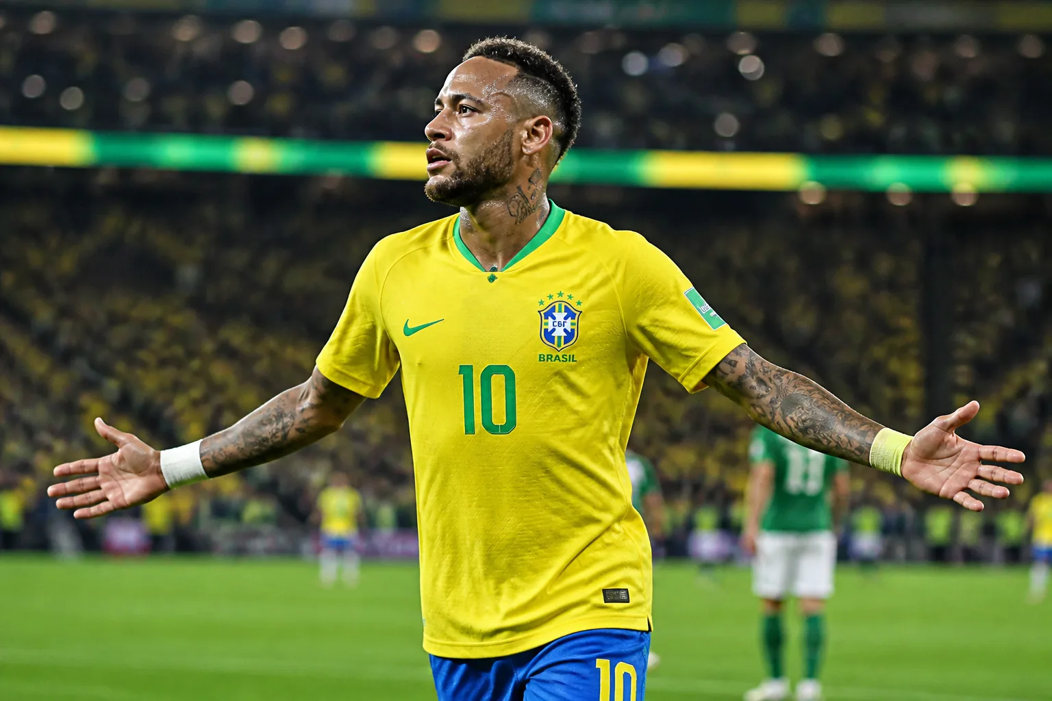 Neymar reassume a camisa 10 na Seleção Brasileira para a Copa