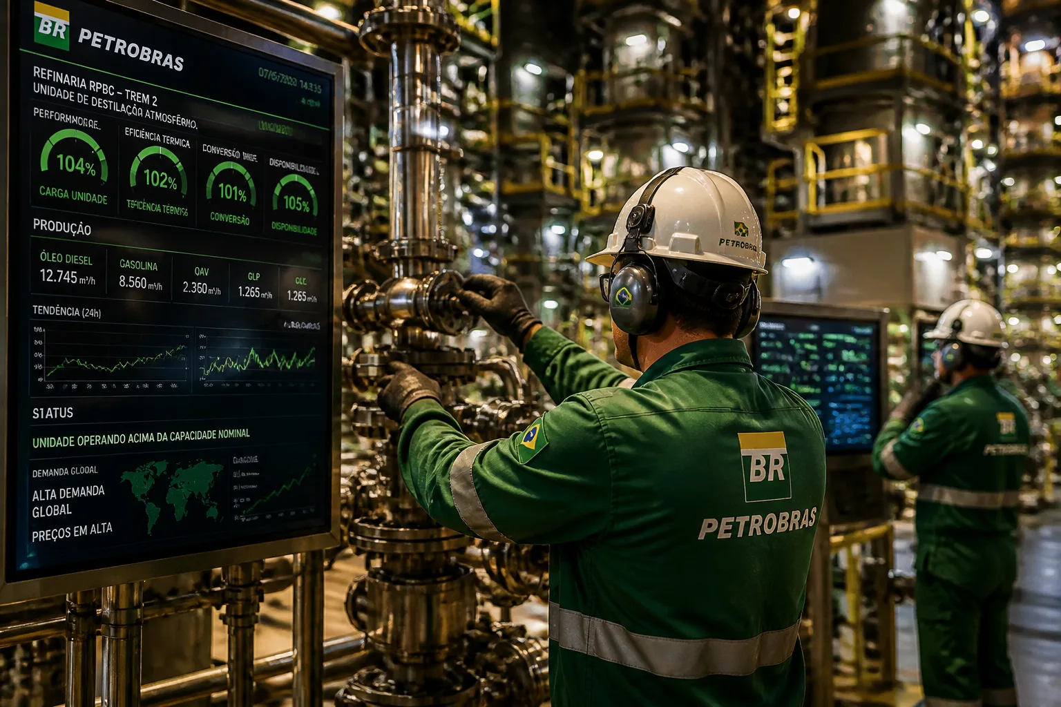 Petrobras opera refinarias acima da capacidade em 2026