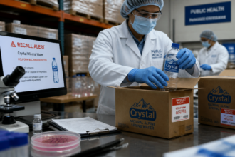 Anvisa recolhe lote de água Crystal após detecção de bactéria