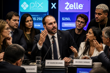 Eduardo Bolsonaro sugere substituir Pix pelo sistema Zelle dos EUA