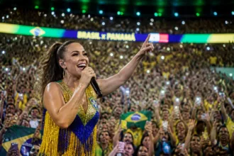 Ivete Sangalo anima torcedores em show no Maracanã antes de amistoso