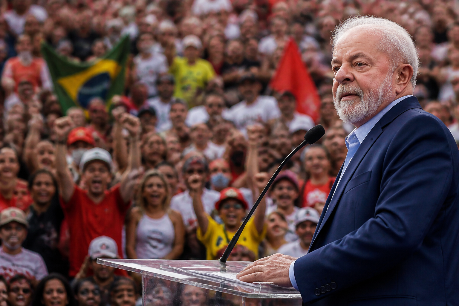 Lula lidera intenções de voto para 2026, mas enfrenta rejeição alta