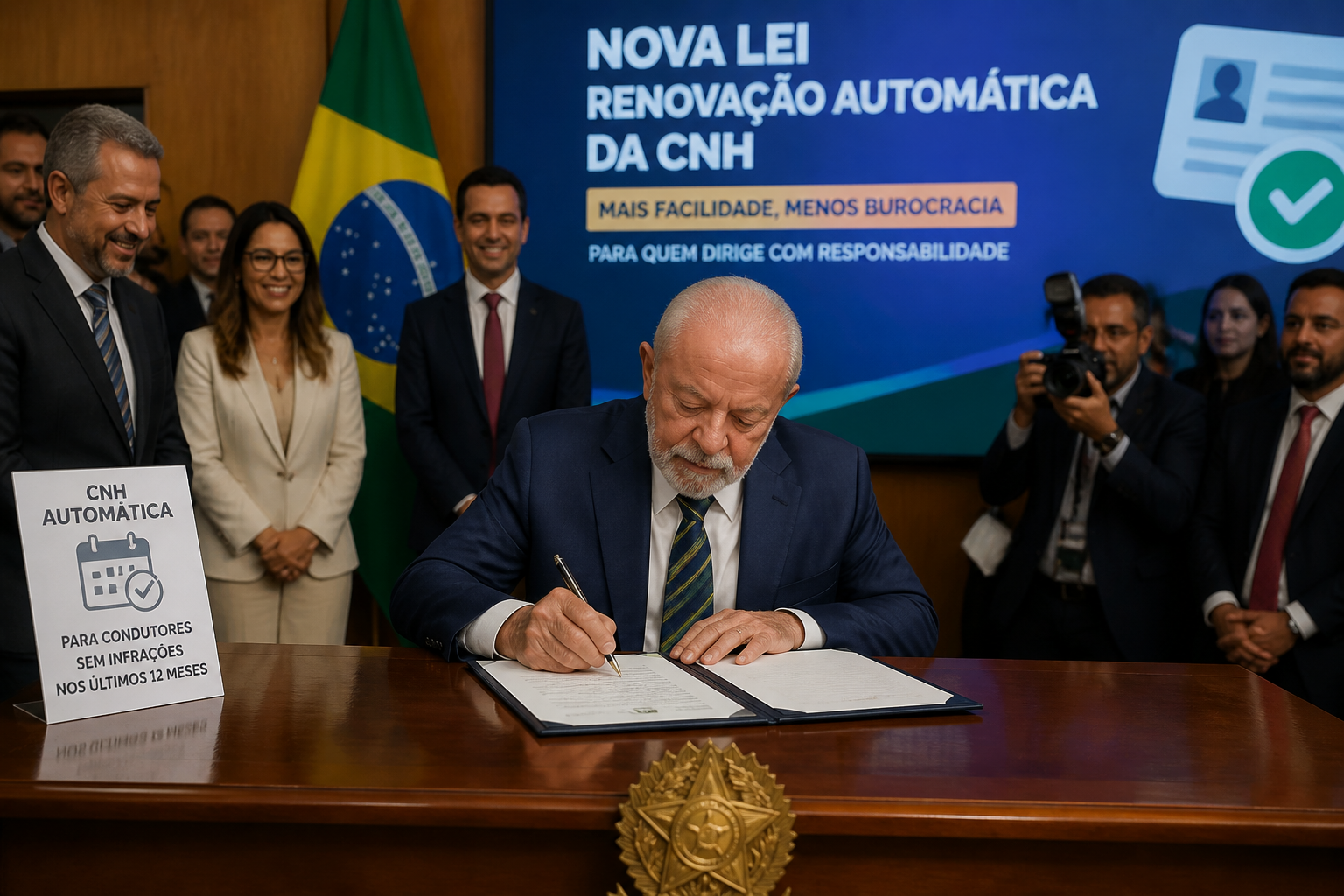 Lula sanciona lei que permite renovação automática da CNH