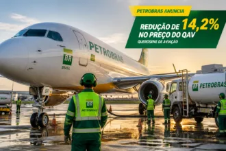 Petrobras reduz preço do querosene de aviação em 14,2%