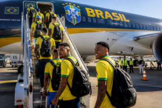 Seleção Brasileira embarca para a Copa de 2026 em avião luxuoso