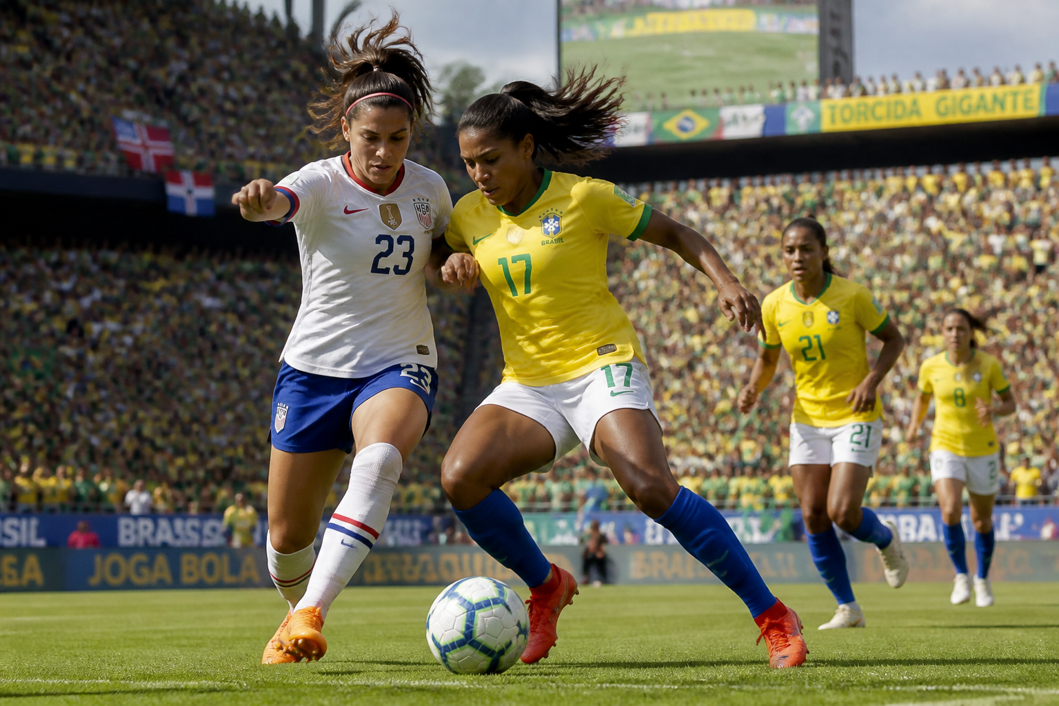Seleção feminina enfrenta Estados Unidos em amistosos preparatórios