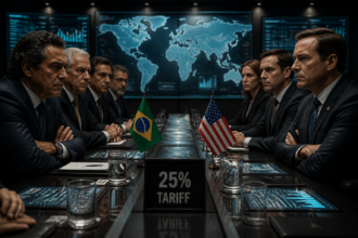 Tensão entre Brasil e EUA cresce após proposta de tarifa de 25%
