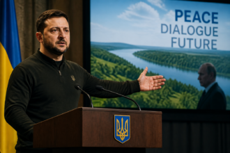 Zelensky propõe cessar-fogo e reunião com Putin para negociações