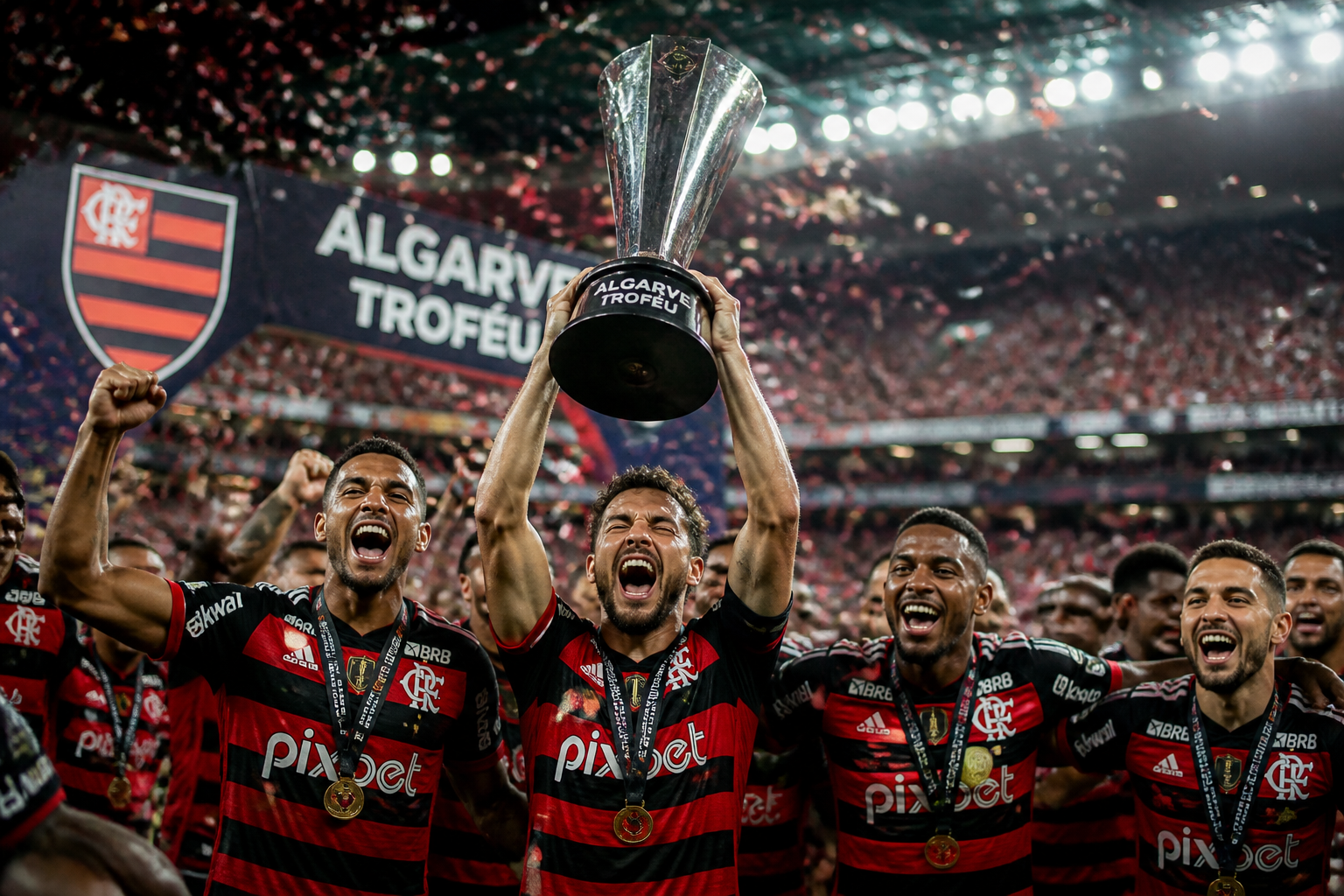 Flamengo vence Benfica e conquista Troféu do Algarve em Portugal
