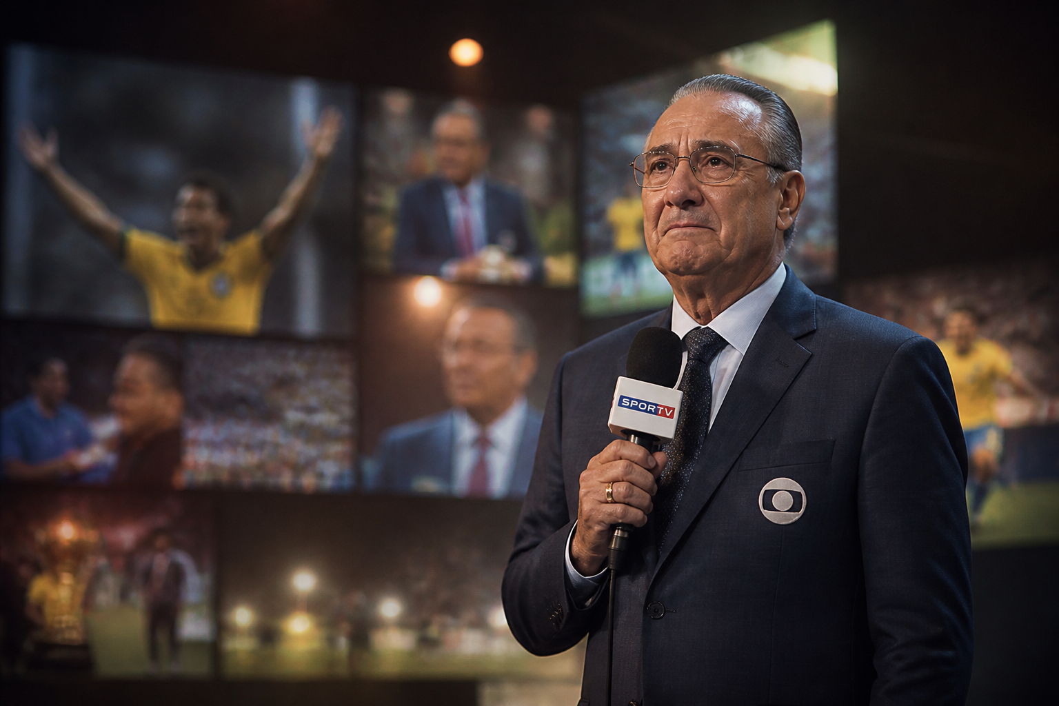 Galvão Bueno se despede das Copas do Mundo após eliminação do Brasil