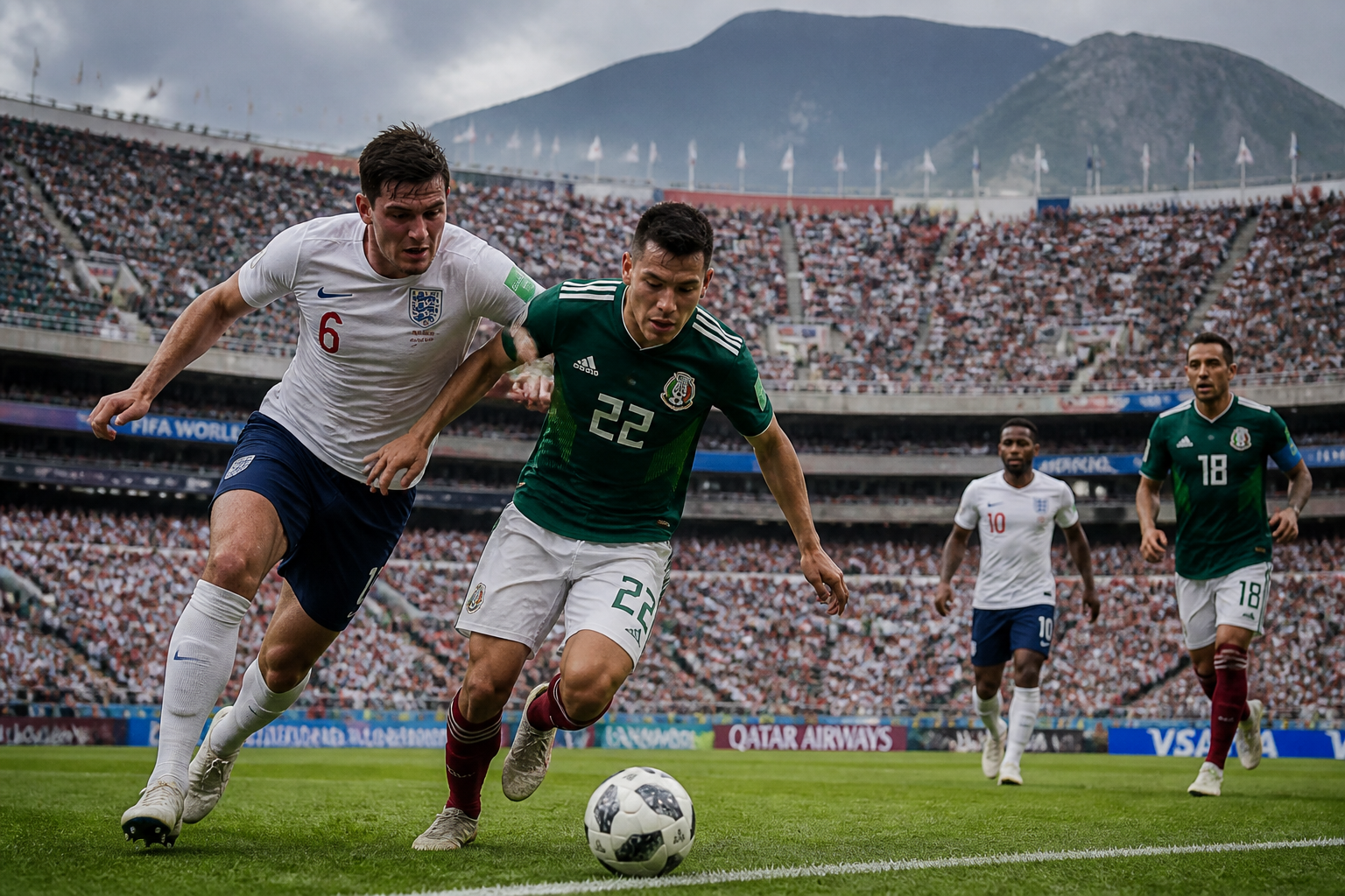 Inglaterra enfrenta México com desvantagem na altitude do Azteca