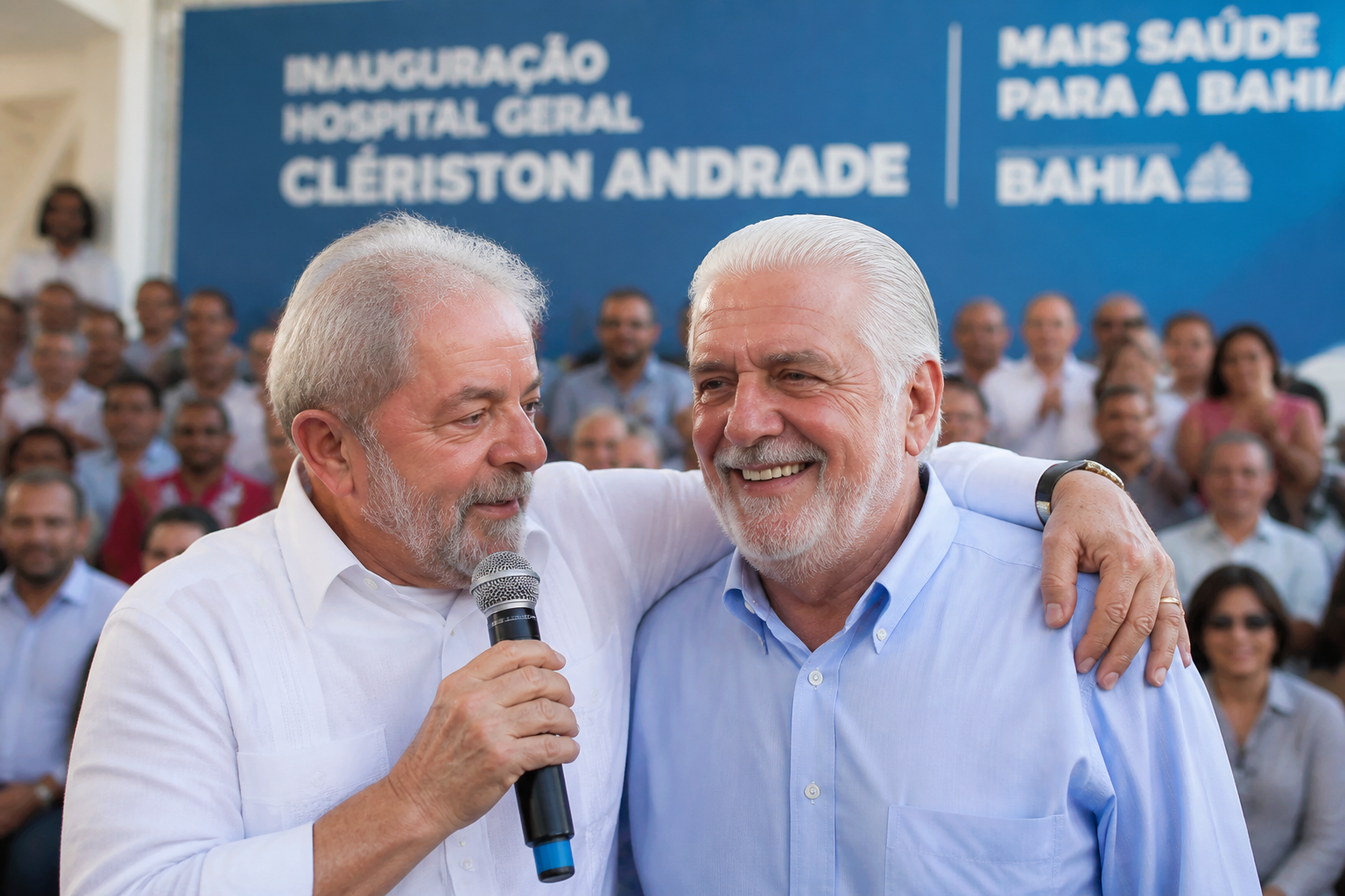 Lula reafirma apoio a Jaques Wagner em evento na Bahia