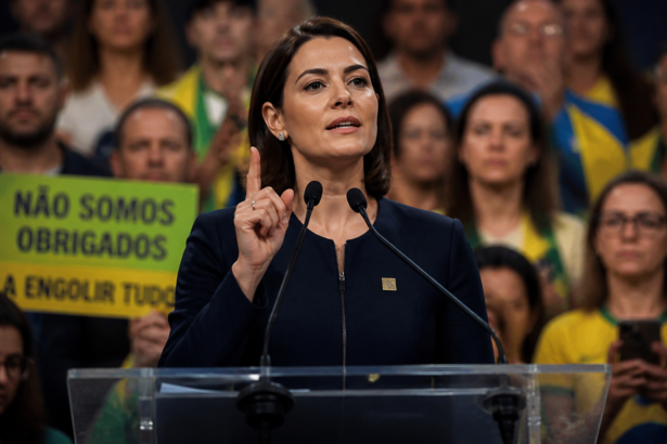 Michelle Bolsonaro elogia política de Lula e enfrenta bolsonaristas