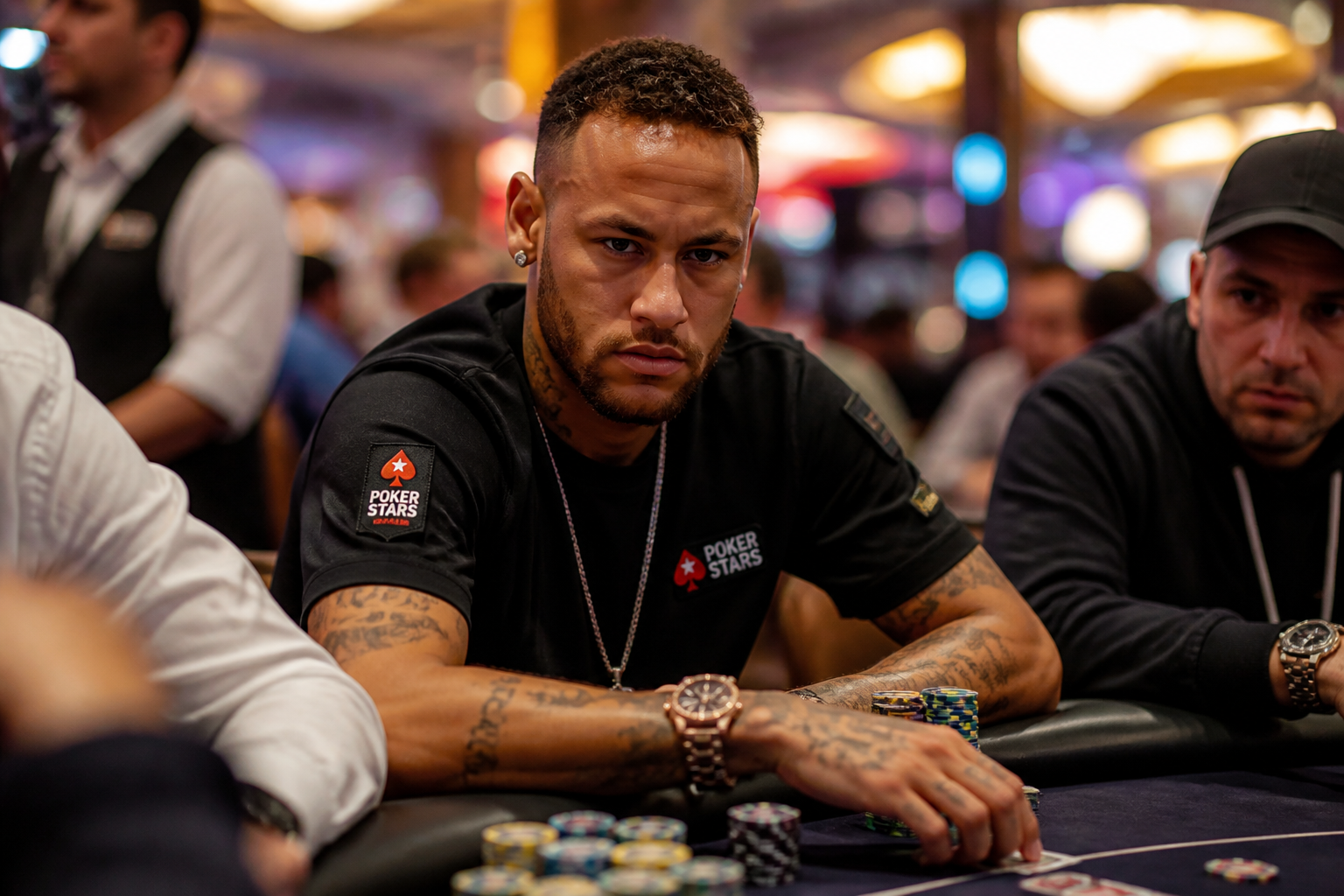 Neymar participa de torneio de pôquer em Las Vegas após Copa