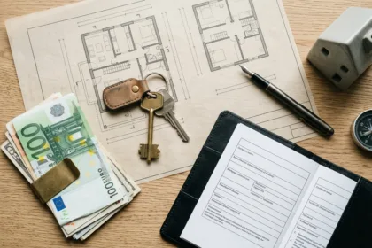 Fotografia editorial representando financiamento imobiliário em taxas, simulação e como escolher o melhor banco no portal Credited