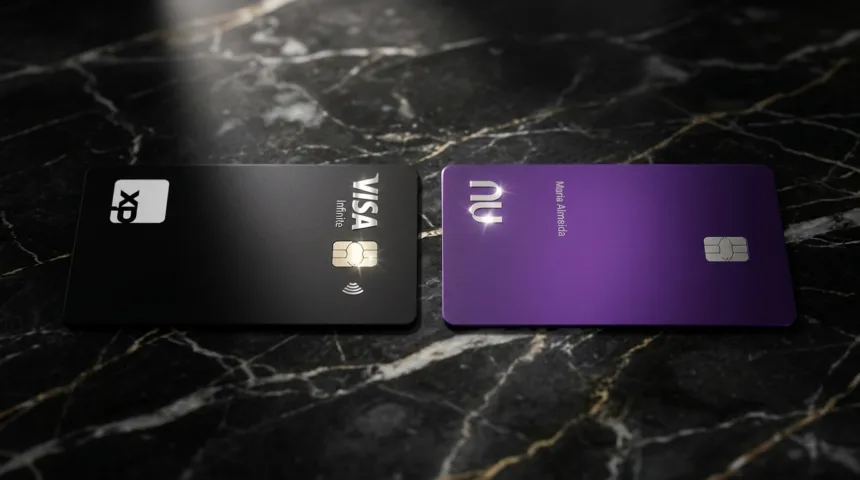 Cartões XP Visa Infinite e Nubank Ultravioleta