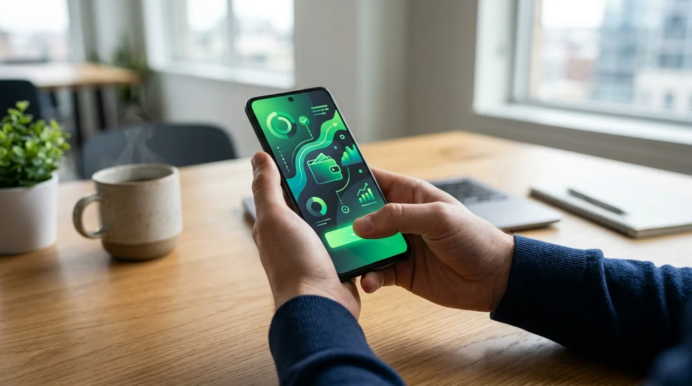 Transferência rápida de aplicativo que empresta 50 reais na hora via Pix no smartphone
