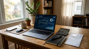 Fotografia editorial representando quitar dívida ou investir o que compensa mais em a matemática dos juros, cet e estratégias no portal Credited