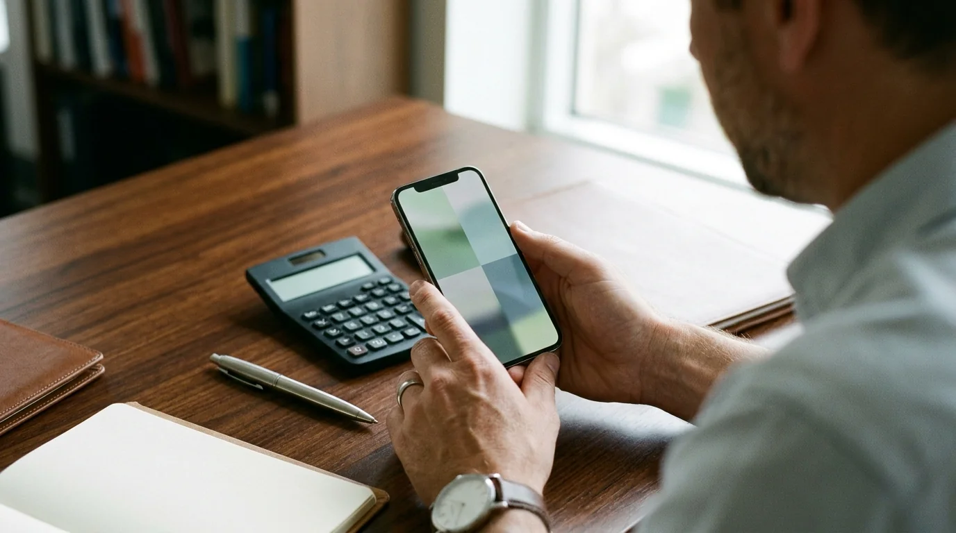 Análise de taxas e condições de empréstimo de 300 reais no pix em aplicativo bancário no celular