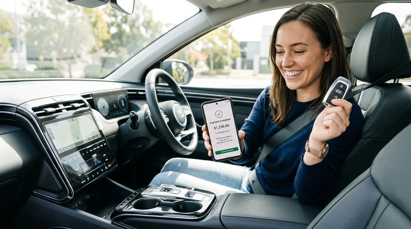 Caução de aluguel de carro com Pix e cartão de débito