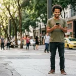 Consumidor usando app de empréstimo recargapay picpay na hora via Pix
