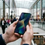 Profissional utilizando smartphone 5G com plano móvel digital nucel nubank como funciona