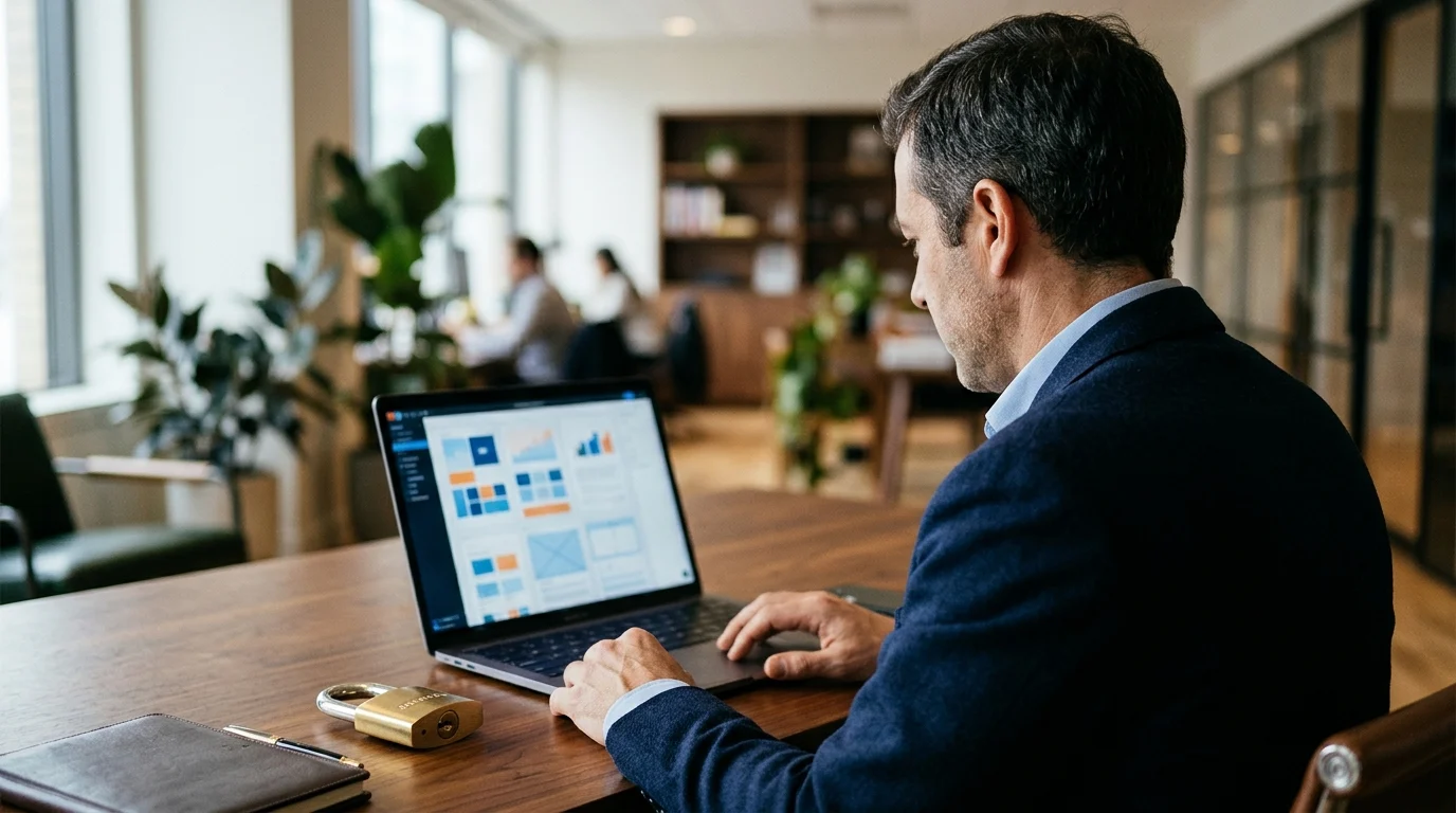Cidadão acessando o portal oficial do Banco Central no computador para consultar valores a receber