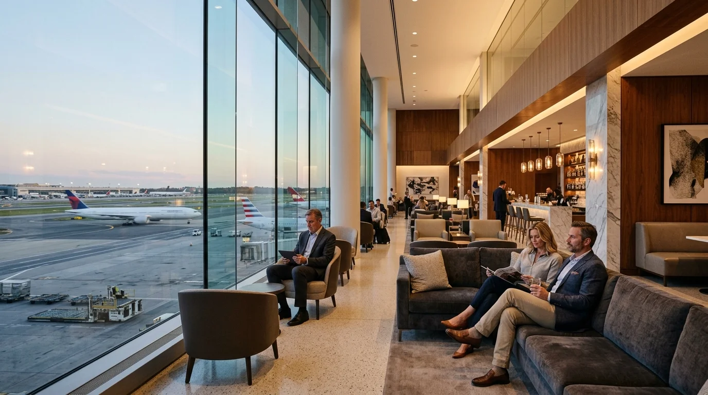 Acesso a Salas VIP com o Nubank Ultravioleta Sala VIP executiva de aeroporto internacional com acesso pelo Nubank Ultravioleta